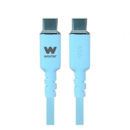 Cable USB 2.0 Tipo-C Woxter PE26-188/ USB Tipo-C Macho - USB Tipo-C Macho/ Hasta 60W/ 480Mbps/ 1.2m/ Azul Precio: 5.50000055. SKU: B18Z3LS4T3