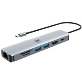 Docking USB Tipo-C Woxter PE26-181/ 1xHDMI/ 2xUSB/ 1xLector de Tarjetas/ 1xRJ45/ 1xMicroUSB/ Gris Precio: 28.49999999. SKU: B12NMWSLLD