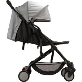 BAMBIKID Cochecito Yuko City Ultracompacto y Ultraligero 6.7kg - Plegado una Mano, desde Nacimiento hasta 15kg - Ideal Viajes Equipaje Mano Gris