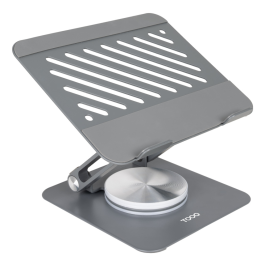 TooQ Soporte Elevador con Rotación 360° Ajustable Plegable para Tablets/Portátiles hasta 13" Gris Oscuro Precio: 12.50000059. SKU: B19XJ2K9C9