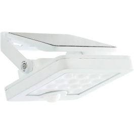 Brilliant Aplique Exterior LUTON BRI4004353437786 LED Solar Detector Movimiento Plástico Metal 4W Blanco