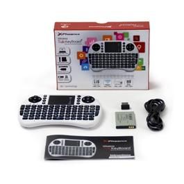 Phoenix Technologies Mini Teclado Inalámbrico 2.4GHz Combo con Touchpad USB, Multimedia para PC, Smart TV, Android, Consolas Phoenix Technologies Mini Teclado Inalámbrico 2.4GHz Combo con Touchpad USB, Multimedia para PC, Smart TV, Android, Consolas