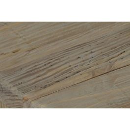 DKD Home Decor Mesa Centro Alpino Madera Pino Reciclado Natural 99 x 99 x 48 cm Set de 2