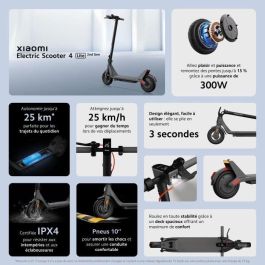 Xiaomi XIA6941812765395 Patinete eléctrico 4 Lite 2ª generación, Neumáticos 10, 300W Máx, 10.4Ah, Autonomía 25km Xiaomi XIA6941812765395 Patinete eléctrico 4 Lite 2ª generación, Neumáticos 10, 300W Máx, 10.4Ah, Autonomía 25km