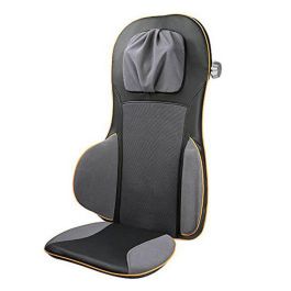 Medisana Sillón de Masaje MC825 - Masaje Shiatsu, Acupresión Lumbar y Asiento, Calor y Luz Roja, 3 Niveles Intensidad