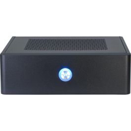 Inter-Tech 601 ITX Caja PC Escritorio ITX Negro con Fuente de Alimentación 60W para Hogar/Oficina