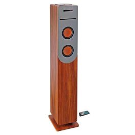 Torre de reproductor de CD INOVALLEY HP34-CD-WOOD - Bluetooth - 100 W - USB - Madera y gris