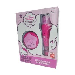 Reig Micrófono de mano infantil Hello Kitty con amplificador, ritmos, luces y sonidos. Juguete de Plástico para niños a partir de 3 años.