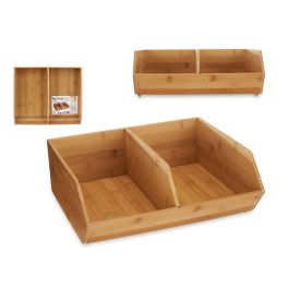 Organizador Separador Dos de Bambú Kinvara 34.5x13x31 cm - Marrón (6 Unidades) Precio: 80.50000046. SKU: B1EKVVRG62