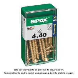 Spax 4081020400401 Tornillo de Madera Universal Rosca Completa Cabeza Plana Yellox 4,0x40mm - Caja 20 Unidades Ranura Cruz Z2 4CUT Precio: 2.78999985. SKU: S7913892