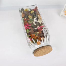 La Mediterranea Tarro de Vidrio con Líneas y Tapón de Corcho 1950 ml (12 Unidades) La Mediterranea Tarro de Vidrio con Líneas y Tapón de Corcho 1950 ml (12 Unidades)