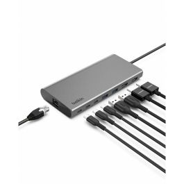 Hub USB Belkin INC015BTSGY-CZ Gris 100 W Hub USB Belkin INC015BTSGY-CZ Gris 100 W
