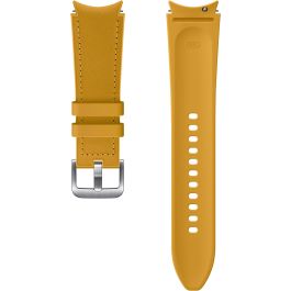 Samsung Hybrid Leather Band (20 mm, M/L) Correa para Smartwatch, color mostaza