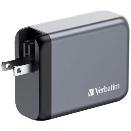 Verbatim GNC-100 Cargador de Pared Gan 100W con 1x USB-A 3.0 y 3x USB-C 3.0