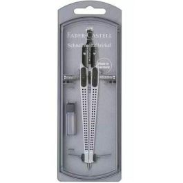 Faber Castell Compás Articulado de Ajuste Rápido Grip Plateado, Para Circunferencias Ø 390 mm, Incluye Minas (5 Unidades) (5 Unidades) Precio: 46.49999992. SKU: S8422001