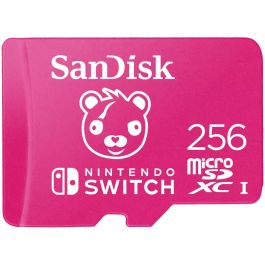 SanDisk SDSQXAO-256G-GN6ZG Tarjeta de Memoria microSDXC 256GB para Nintendo Switch - Fortnite Edition 100MB/s Lectura, 90MB/s Escritura