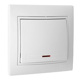 Solera Interruptor Conmutador Luminoso Blanco ERP02ILU 16A 250V Serie Europa Empotrar Precio: 6.59000001. SKU: S7906880