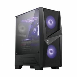 MSI MAG Forge 100M Midi Tower Negro Transparente con Iluminación Púrpura y Panel de Vidrio Templado para PC Gaming Precio: 90.49999948. SKU: S7802842