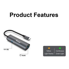 EQUIP ADAPTADOR USB-C A RJ45 GIGABIT USBC PD MAX 100W WAKEONLAN