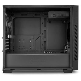 Sharkoon S1000 Caja PC Compacta Micro-ATX con Túnel Inferior para Fuente/Discos y Flujo de Aire Optimizado - Negro