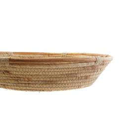 DKD Home Decor Centro Mesa Tropical Marron 42 x 8 x 42 cm Hecho a mano