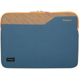 Targus Pulse II EcoSmart Funda para Portátil 35,6 cm (14") Neopreno Azul y Naranja Eco-Friendly Anti-Rayones