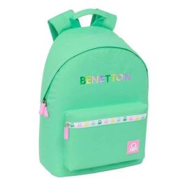 Safta Mochila para Portátil con compatibilidad de hasta 14.1 pulgadas, de la Colección Benetton Mint, dimensiones 410x310x160 mm.