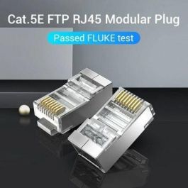 Conector RJ45 Vention IDAR0-50 Plateado Conector RJ45 Vention IDAR0-50 Plateado