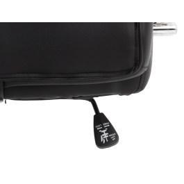 Q-connect Silla de Dirección Vero NA Simil Piel Base Metálica Ruedas Premium Negro Ancho 63 cm x Profundidad 70 cm x Altura 116-124 cm