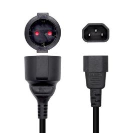Aisens Cable de Alimentación C14-M a Cee7-H 16A, Adaptador 25 cm Negro para SAI Precio: 2.78999985. SKU: S0236496