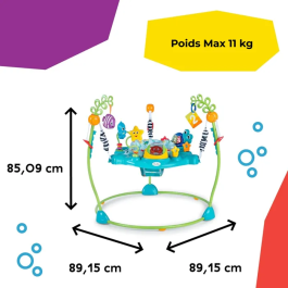 BABY EINSTEIN Ocean Explorers Zona de Juego 2 en 1 y Juguete de Suelo BAB0074451130944 Bebé 6 Meses 11kg