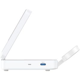 Anker B2557321 Ladestation MagGo 3 en 1, Cargador Inalámbrico Rápido 15W para Auriculares, Smartphone, Smartwatch, Blanco