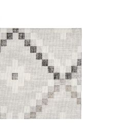 Kinvara Mantel Loneta Antimanchas 140x180 cm Rombos Gris (Set de 6)