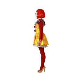 Disfraz Payaso Amarillo Halloween Mujer Adulto XS-S Disfraz Payaso Amarillo Halloween Mujer Adulto XS-S