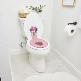 Bright Starts BRI0074451174405 Reductor Universal Adhesivo para Asiento de Inodoro Infantil Minnie