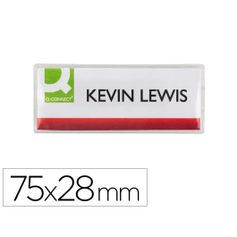 Q-connect Identificador KF14139 con Clip Magnético, Apertura Superior, 75x28 mm Precio: 65.49999951. SKU: B1CPH2AJ66