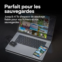 Crucial X9 Disco Duro Externo SSD 2TB USB Tipo C Velocidad de Lectura 1050 MB/s