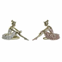 Figura Romantico DKD Home Decor Rosa Champan 7.5 x 9 x 13.5 cm (2 Unidades) Precio: 15.88999951. SKU: B184A54Q2N