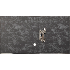 Liderpapel Archivador de Palanca Clásico Negro Folio Forrado Cartón con Caja 80mm 350mm