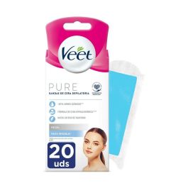 Veet Bandas de Cera Depilatoria Facial Piel Sensible 20 Unidades Precio: 3.50000002. SKU: S05100606