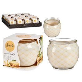 Vela en Tarro de Cristal con Aroma a Vainilla Macarrón - Acorde 7.4x6.3x7.4 cm (12 Unidades) Precio: 15.49999957. SKU: S3601754