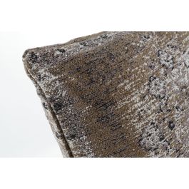 DKD Home Decor Cojín Árabe Kerman de Algodón y Poliéster Marrón Claro Beige 45x45 cm con cremallera