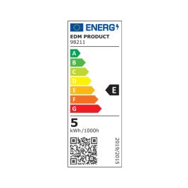 Edm Bombilla LED G9 5W 575LM 4000K Luz Día, Cristal