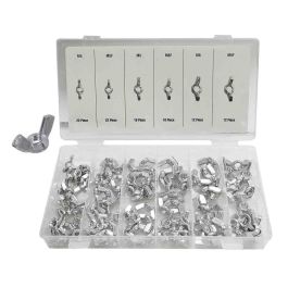 Benson Kit de 100 tuercas mariposa en varios tamaños