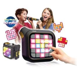 Karaoke Light Party Duo Golden Edition, Altavoz Bluetooth, 2 Micrófonos, 5 Modos Juego, Control Volumen, Luces, Sonidos, +14 Años, 35x20x27.9 cm