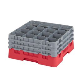 CAMBRO - 16S738-163 - Cesta de lavado 16 comp. 3 alturas - 10,9 cm Ø máx. - alt. máx. 20 cm - 50 x 50 x 22,5 cm - Rojo Precio: 75.88999968. SKU: B13TAEG4LZ