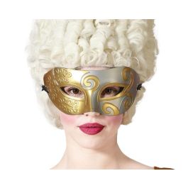 Antifaz Plateado y Dorado con Detalles en Relieve para Fiestas de Máscaras y Eventos de Época Precio: 0.69000008. SKU: B1FTDMWK6T