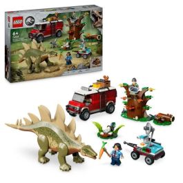 LEGO Jurassic World 76965 Misiones de Dinosaurios: Descubre el Estegosaurio, Juego Educativo