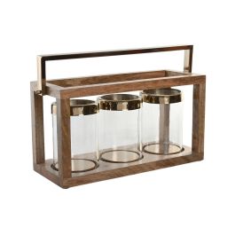 Portavela Moderno DKD Home Decor Marron 19 x 33 x 51 cm Portavela Moderno DKD Home Decor Marron 19 x 33 x 51 cm