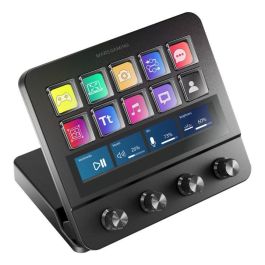 Mars Gaming Control Deck Pro MSDPRO para Streaming y Creación de Contenido, con Teclas LCD Personalizables, Diales Multifunción y Pantalla Táctil